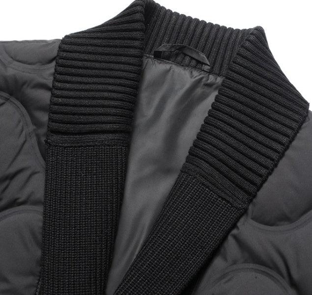 Light Luxury Men's Mid-length Down Jacket Dad Wear Winter Youth