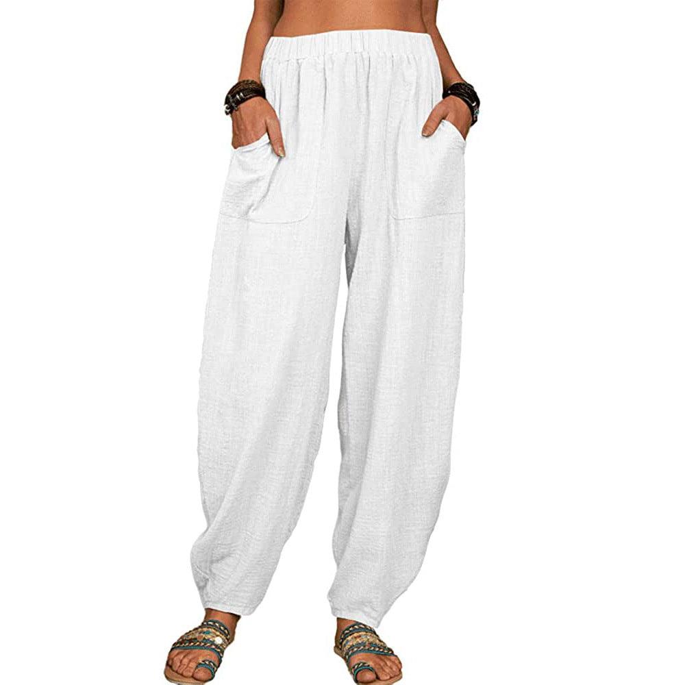 Casual Loose Harem Pants Summer Trousers Womens