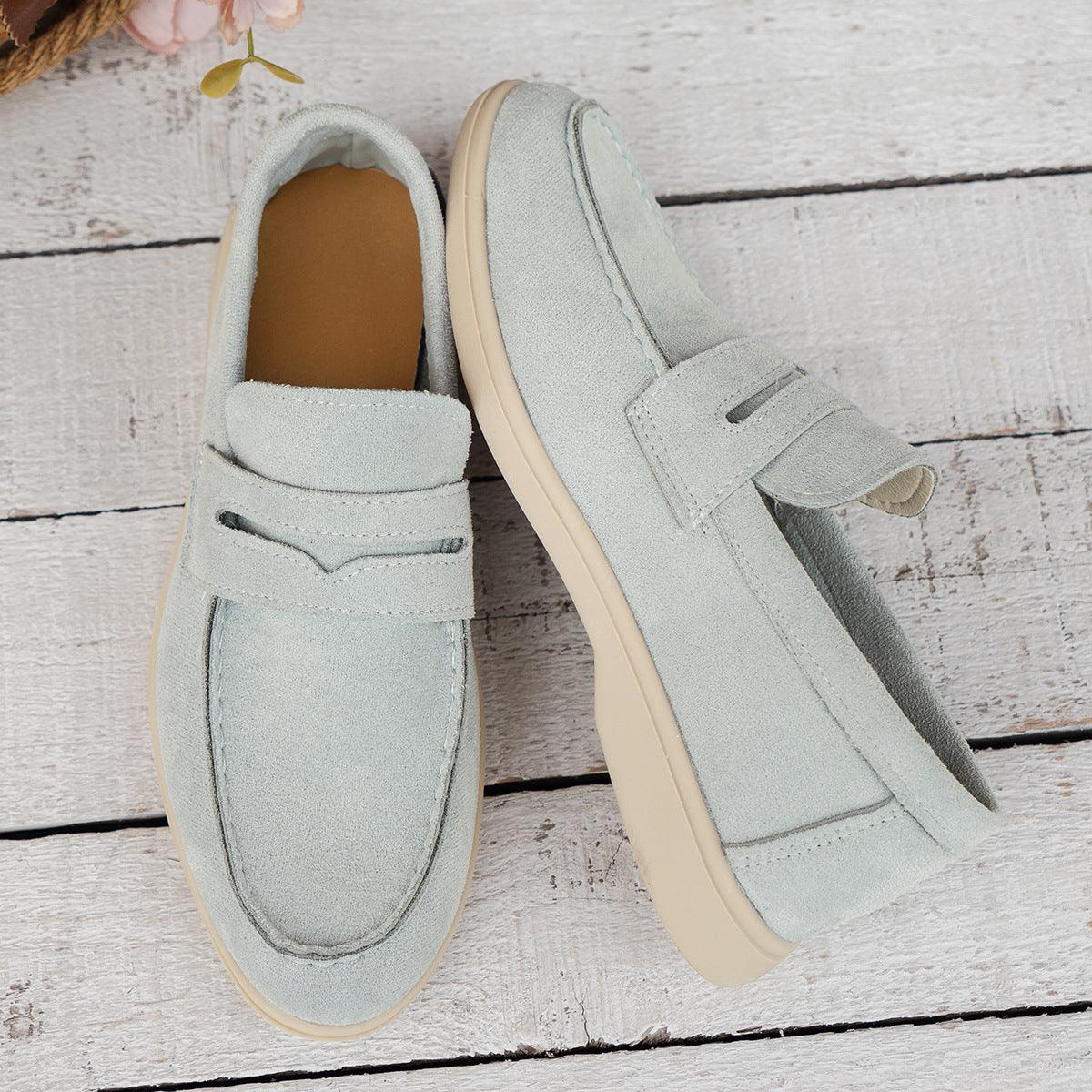 New Flat Casual Retro British Style Oversized Shoes