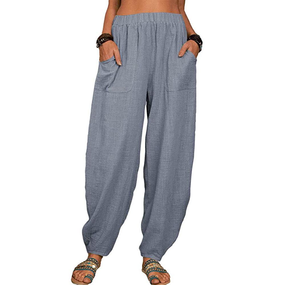 Casual Loose Harem Pants Summer Trousers Womens