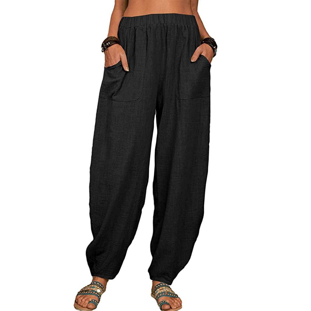 Casual Loose Harem Pants Summer Trousers Womens