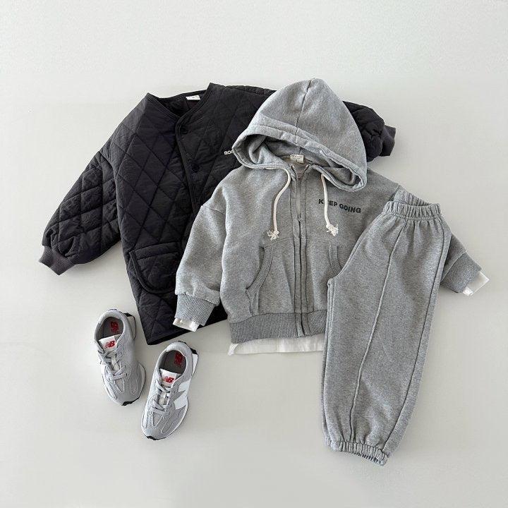 Hooded Long Sleeve Sweater Children Trousers Two-piece Set