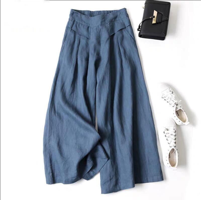 Women's High Waist Thin Slim Ninth Pants