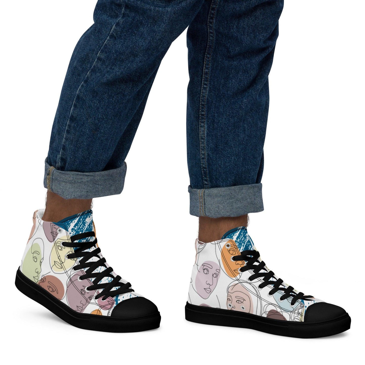 Men’s high top canvas shoes