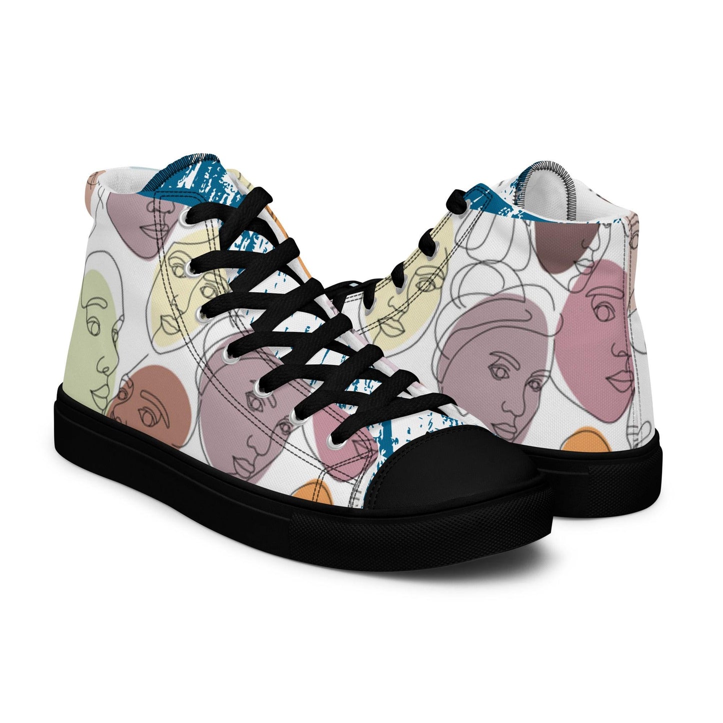 Men’s high top canvas shoes